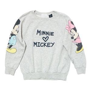 Zara Minnie Loves Mickey Grey Sweatshirt